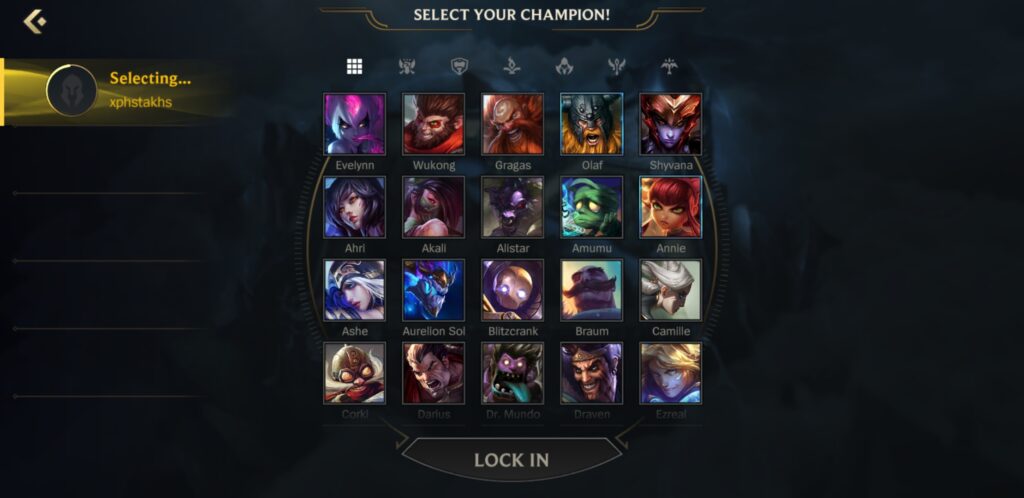 LOL Wild Rift Champions